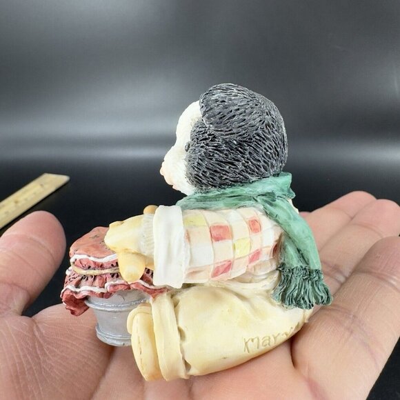 Marys Moo Moos Resin Figurine Enesco 1994 Little Drumherd Boy Whimsical Figure - Picture 9 of 14